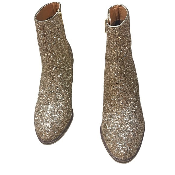Corkys Shoes Corkys Razzle Dazzle Gold Glitter Ankle Boots Stayput